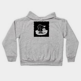 Playing With Your Head (black background) Kids Hoodie